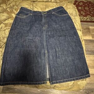 The Limited Denim Blue Skirt